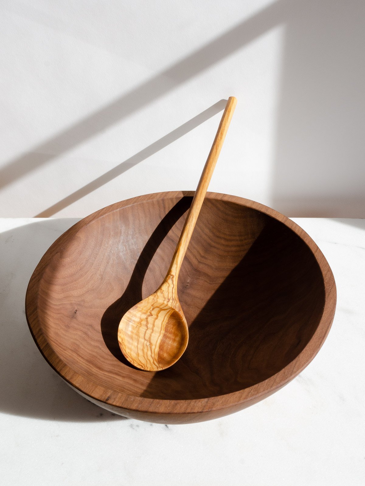 Large Round Olive Wood Spoon