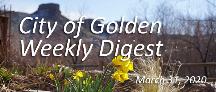 Weekly Digest March 31 2020