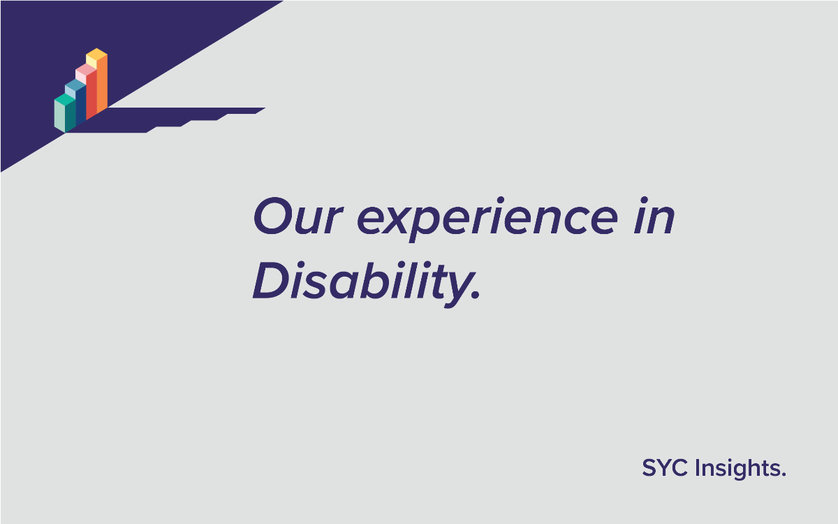Our Experience in Disability