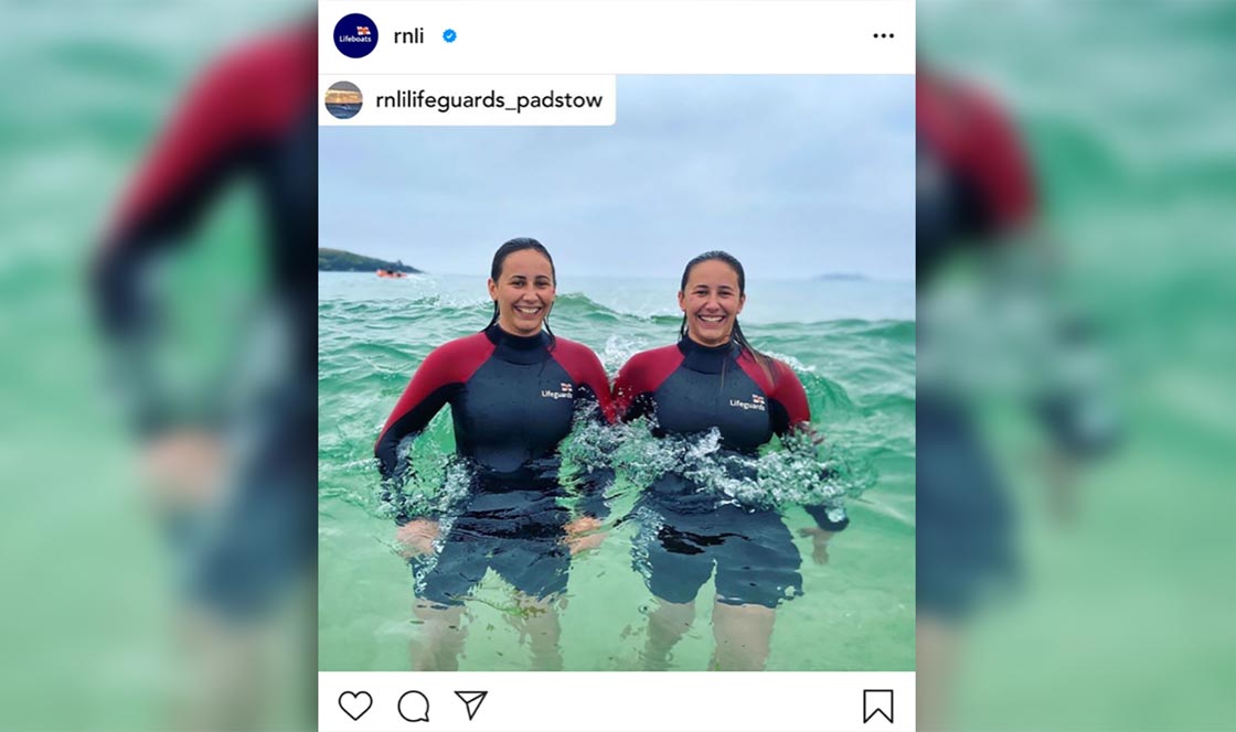 Connect with the RNLI on Instagram - it''s fun and easy to use! Credit: RNLI.