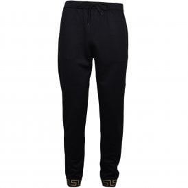 Iconic Luxe Jogging Bottoms, Black/gold