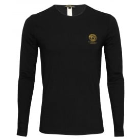 Iconic Crew-Neck Long-Sleeve T-Shirt, Black