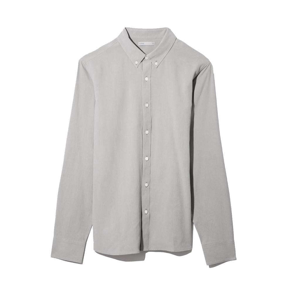 Image of Denney Silk Shirt Grey