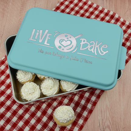 Live Love Bake Personalized Cake Pan