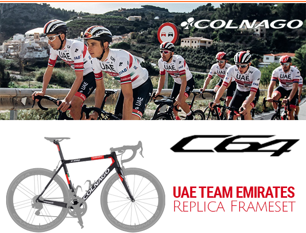 Colnago C64 Road Framesets - Carbon & Red, Team UAE