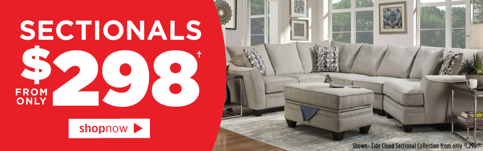 Sectionals from only $298