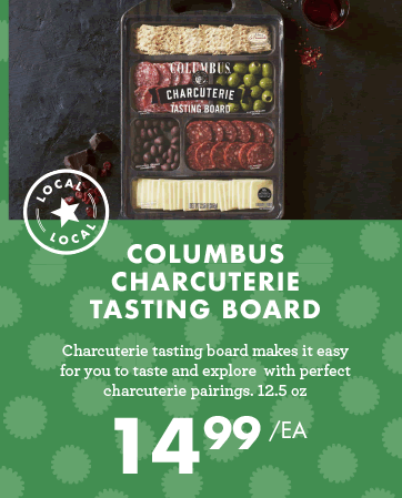 Columbus Charcuterie Tasting Board - $14.99 each