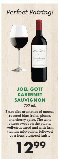 Joel Gott Cabernet Sauvignon - 750 ml. - $12.99