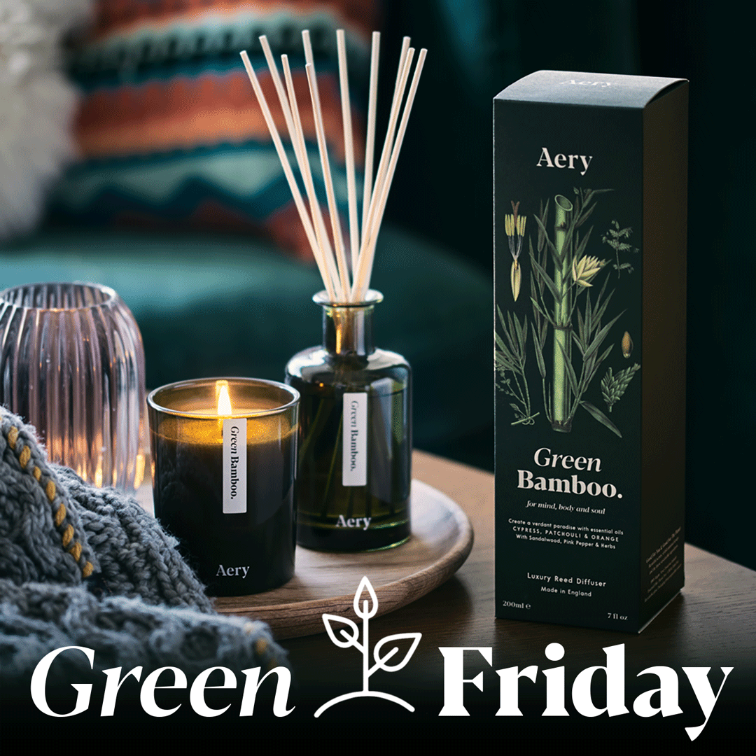 Aery Living Scented Candle Green Bamboo
