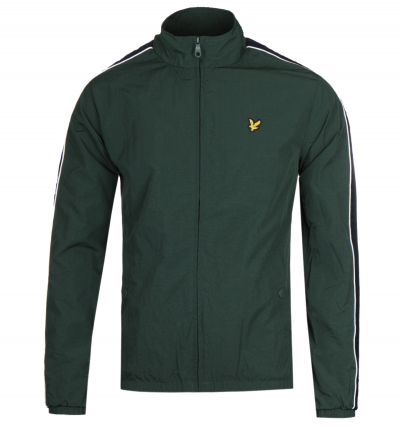 Lyle & Scott Taped Forest Green Track Jacket