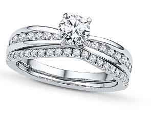 Now & Forever 14K White Gold Diamond Bridal Set