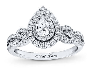 Neil Lane Pear-Cut Diamond Engagement Ring