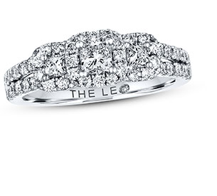 The LEO 3-Stone Diamond Engagement Ring