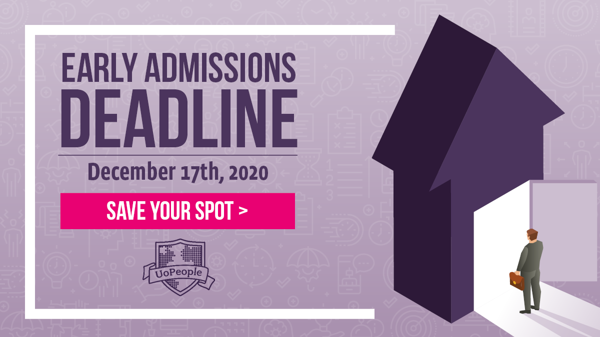 Early Admissions Deadline is next week