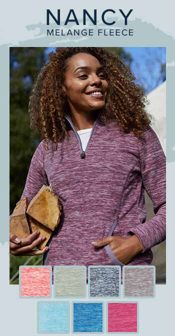 Nancy 1/4 Zip Fleece Antique Cherry