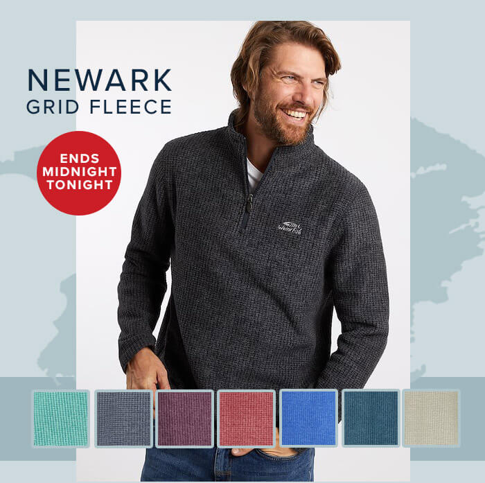 Newark 1/4 Zip Grid Fleece Plum