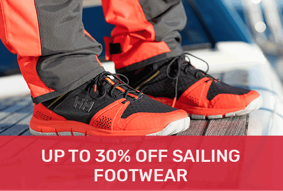 Up to 30% off sailing footwear