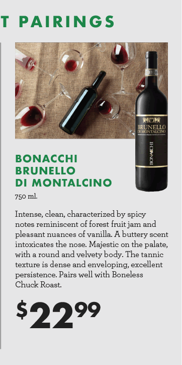 Bonacchi Brunello di Montalcino - 750 ml. - $22.99