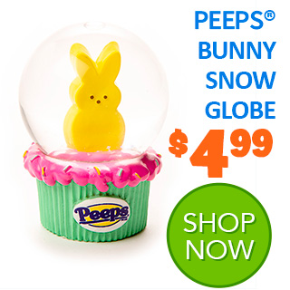PEEPS Bunny Snow Globe