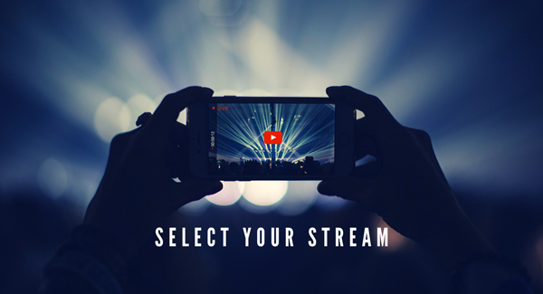 Select Your Stream - Live streams, music concerts and entertainment from the comfort of your home!