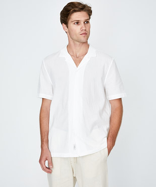 Arvust - Heggie Short Sleeve Resort Shirt White