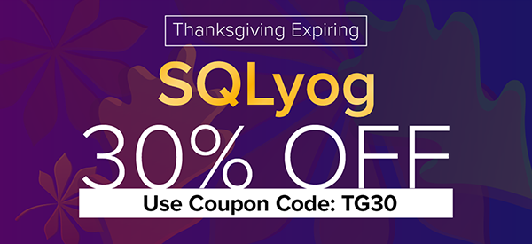 30% Off on SQLyog