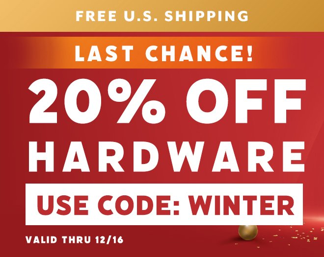 Save on all Hardware