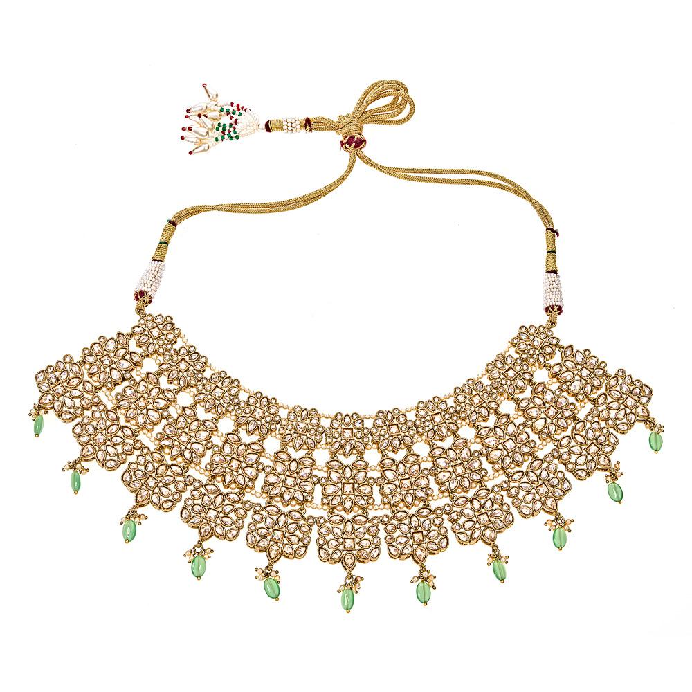 Image of Amora Necklace in Mint Stones