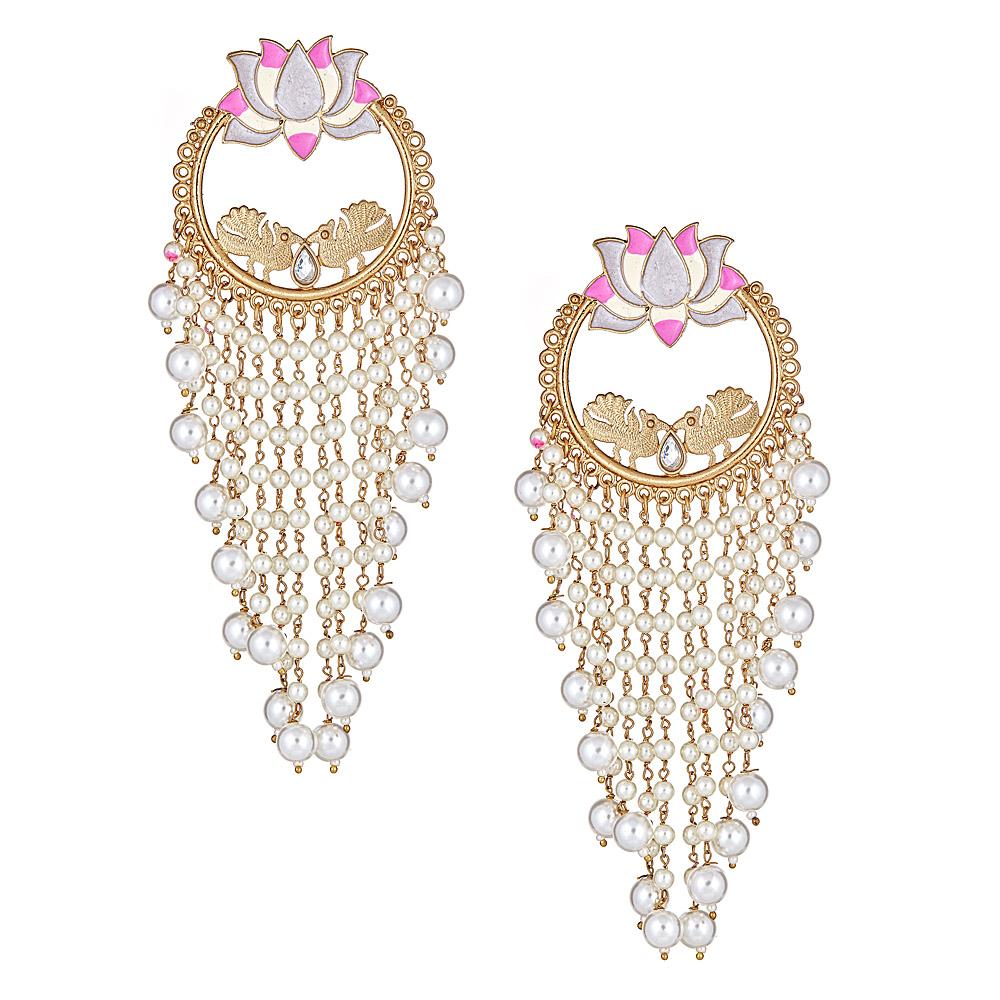 Image of Aine Floral Drop Earrings