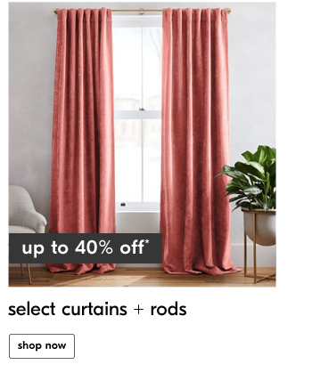 select curtains + rods