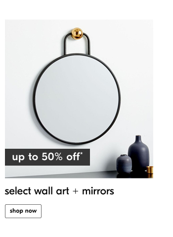 select wall art + mirrors