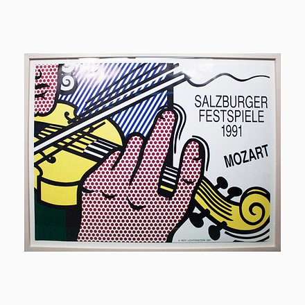 Image of Salzburg Festival Offset Lithograph by Roy Lichtenstein, 1991