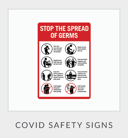 Stop The Spread Of Germs Sign.