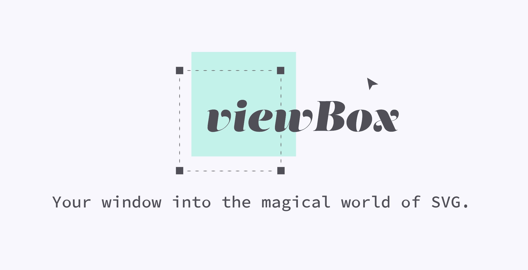 The viewBox logo, full constructed