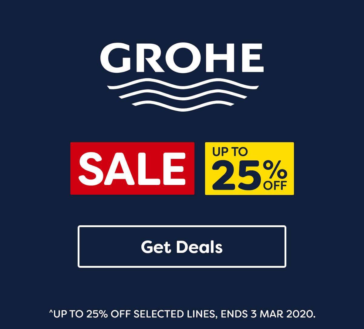 Up to 25% off Grohe