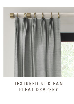Textured Silk Fan Pleat