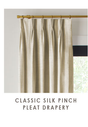 Classic Silk Pinch Pleat