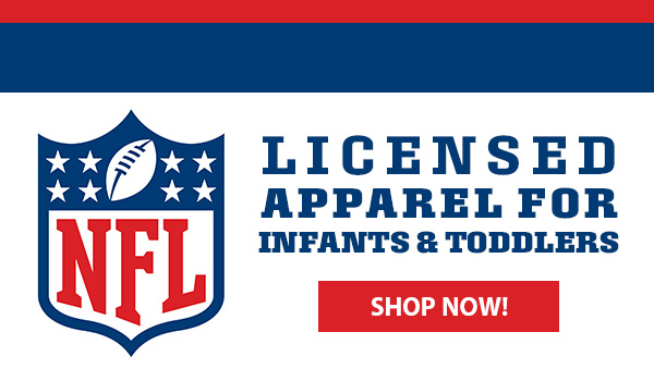 NFL licensed apparel for infants and toddlers. Shop now.