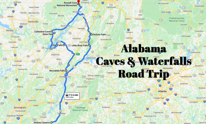 Take This Unforgettable Road Trip To Experience Some Of Alabama''s Most Impressive Caves And Waterfalls