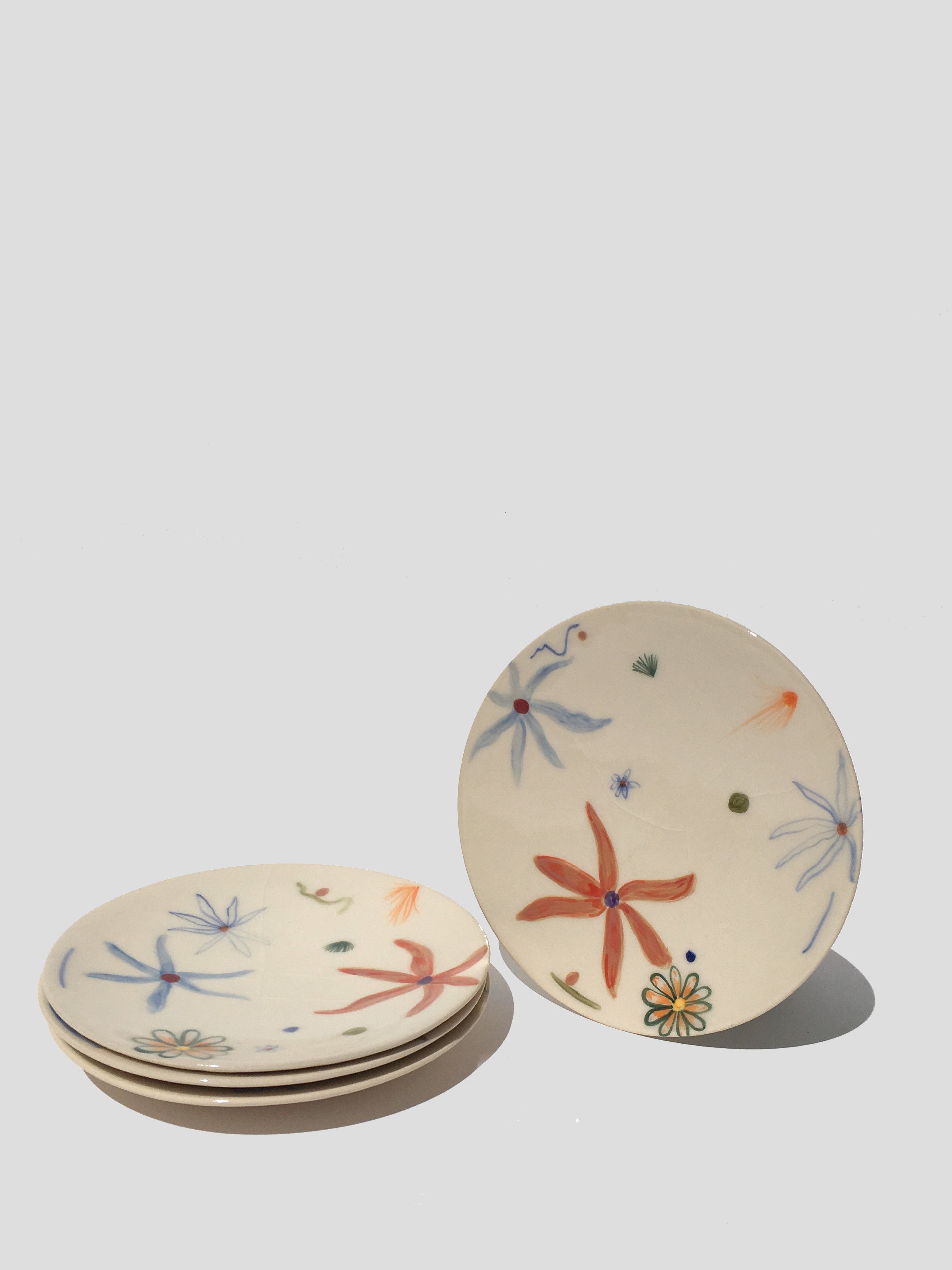 Image of Hand-Painted Salad Plates