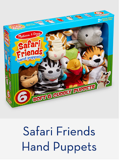Safari Friends Hand Puppets