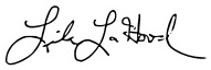 Lila LaHood - signature