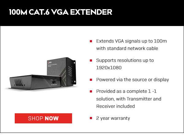 100M CAT.6 VGA Extender
