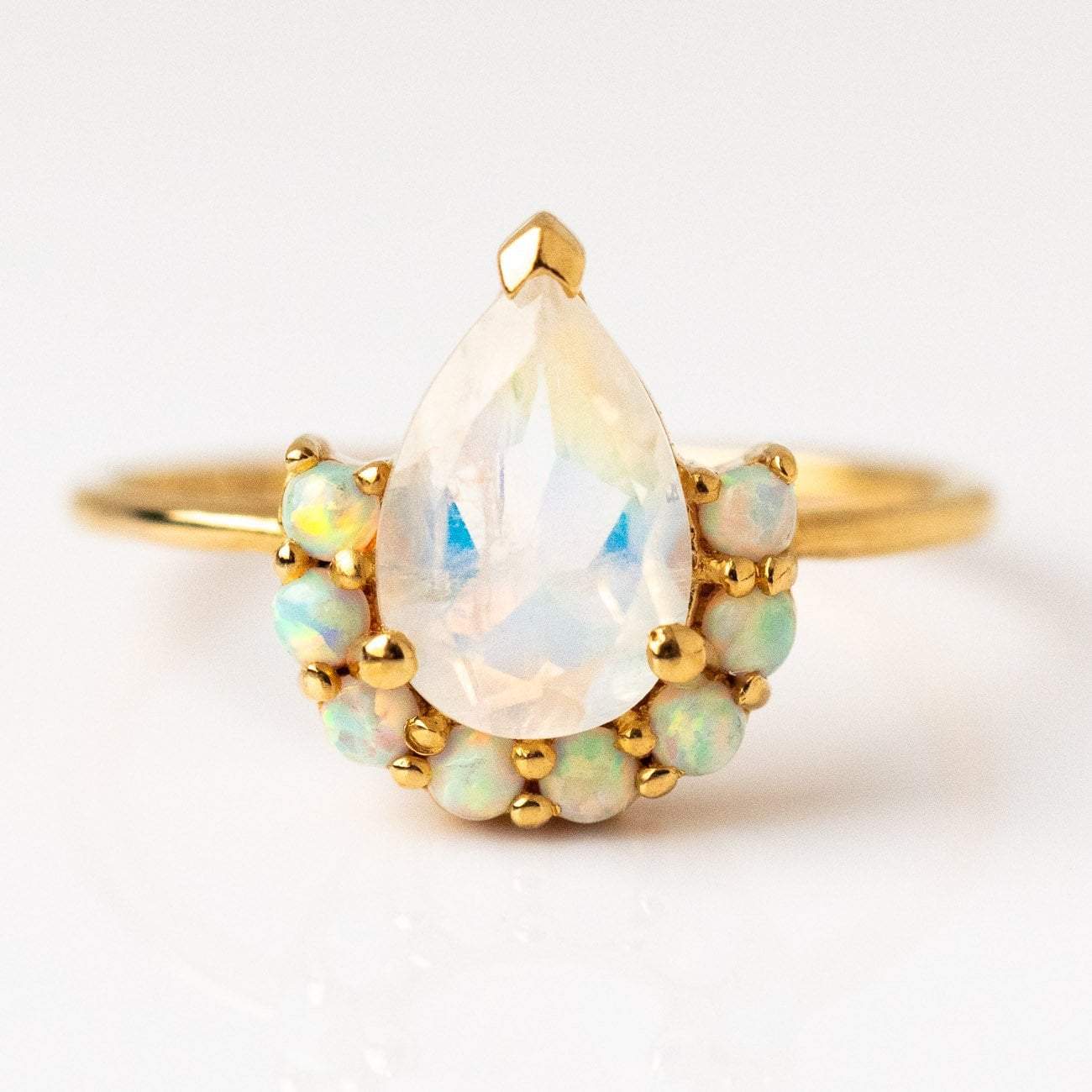 Opal & Moonstone Ballerina Ring