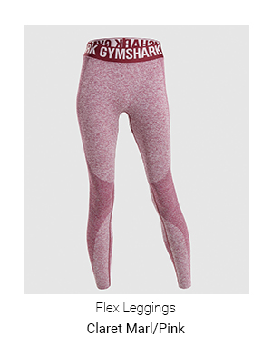 Flex Leggings, Claret Marl/Pink.
