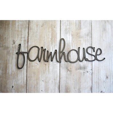 Farmhouse Word Art, Metal Sign, Wall Decor, Wall Hanging, Farmhouse Decor, Farmhouse Sign, Rustic Home Decor