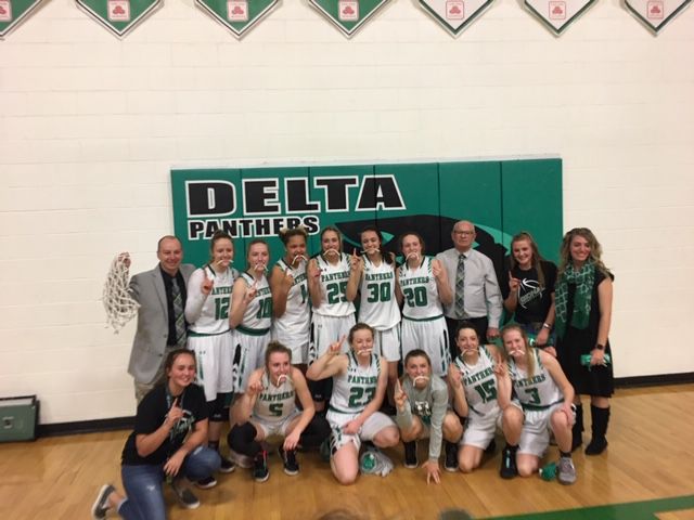 Delta girls advance to Great 8 in Class 3A girls state basketball tournament