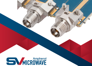 SV Microwave's high-speed RF/coaxial reduced flange edge launch connectors 