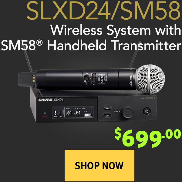 wireless system with sm58 handheld transmitter - $699