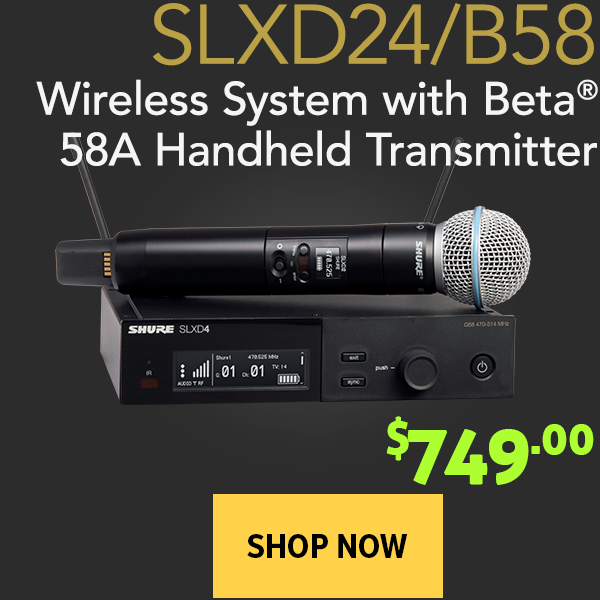 wireless system with Beta 58A handheld transmitter - $749
